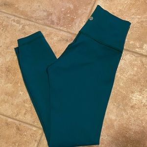 Lululemon Wunder Under Emerald Green size 4